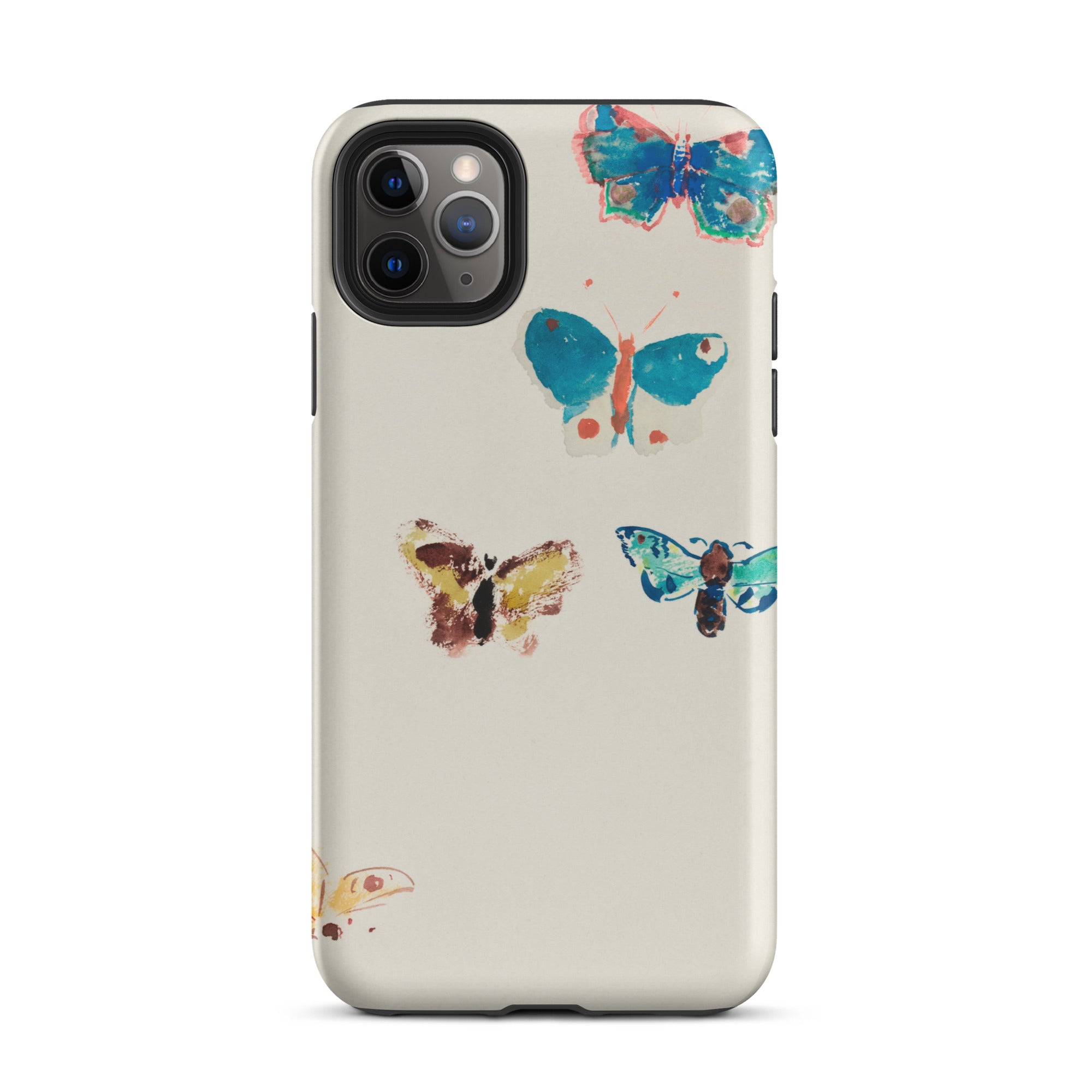 Five Butterflies Odilon Redon Watercolor Iphone Case, 11 Pro Max / Matte, Butterfly Patterned Phone Case