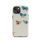 Five Butterflies Odilon Redon Watercolor Iphone Case, 13 / Matte, Butterfly Patterned Phone Case