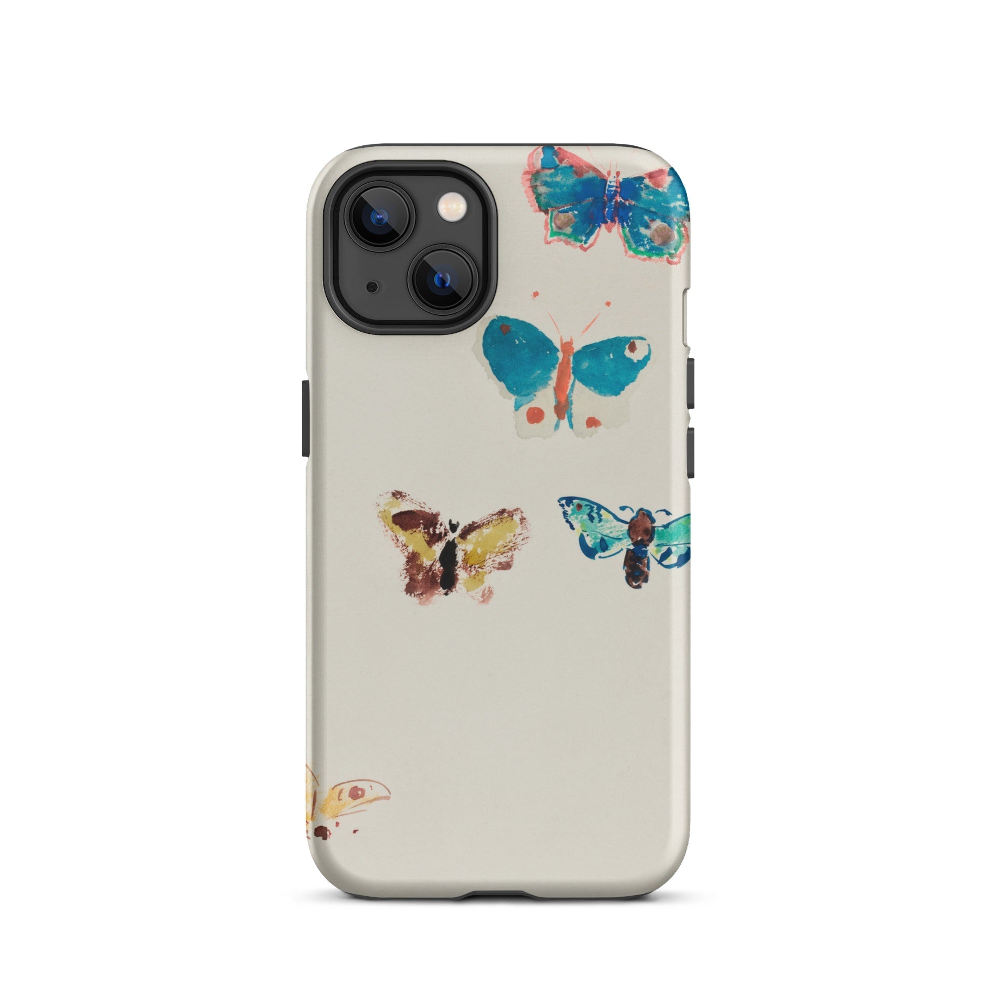 Five Butterflies Odilon Redon Watercolor Iphone Case, 13 / Matte, Butterfly Patterned Phone Case