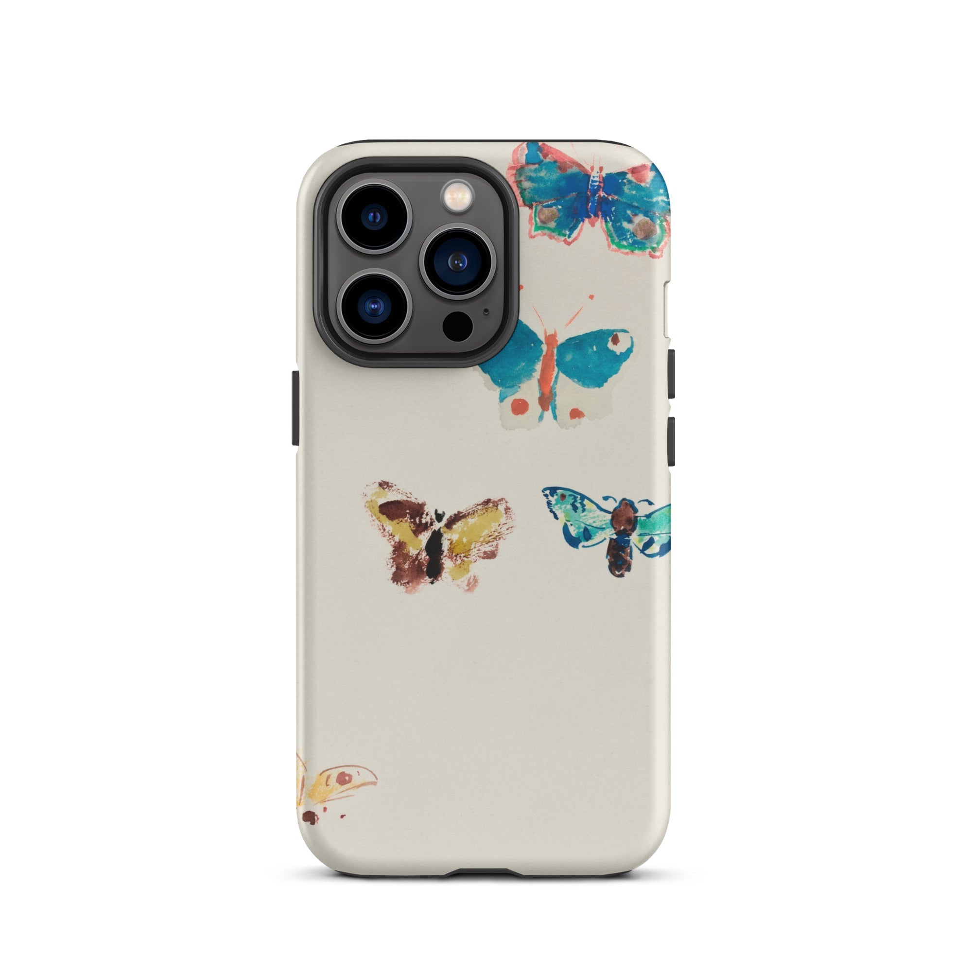 Five Butterflies Odilon Redon Watercolor Iphone Case, 13 Pro / Matte, Butterfly Patterned Phone Case