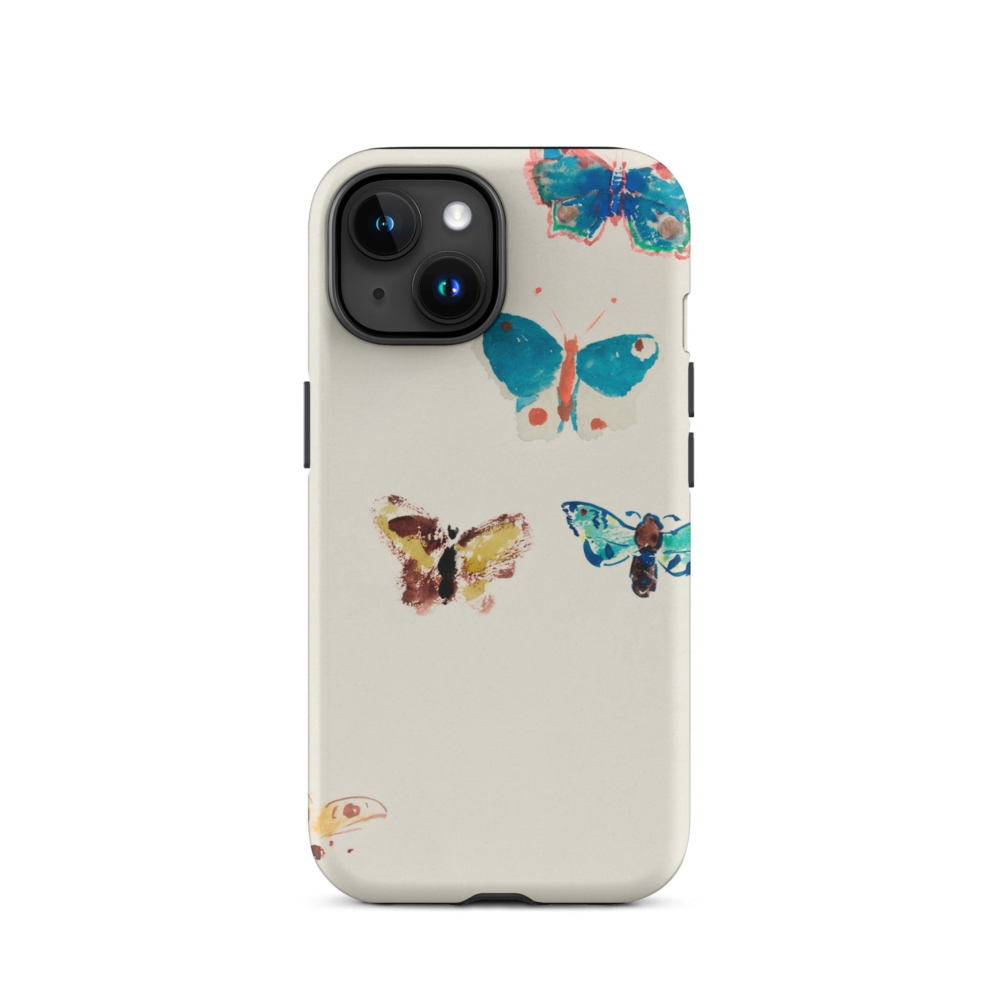 Five Butterflies Odilon Redon Watercolor Iphone Case, 15 / Matte, Butterfly Patterned Phone Case