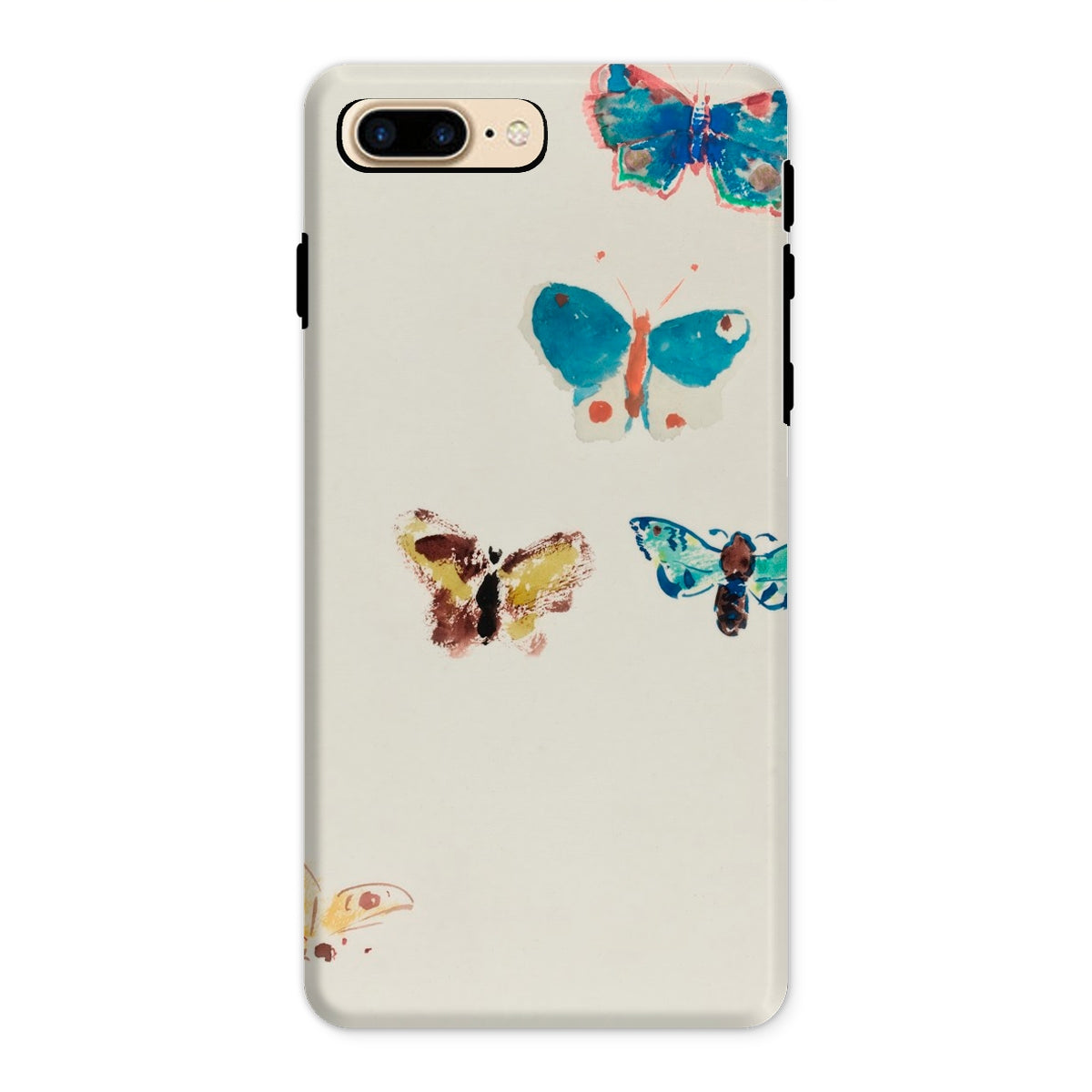 Five Butterflies Odilon Redon Watercolor Iphone Case, 8 Plus / Matte, White Iphone Case Decorated Colorful Butterfly Designs