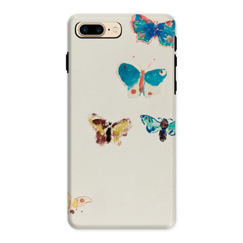 Five Butterflies - Odilon Redon Watercolor Iphone Case, 8 Plus / Matte, White Iphone Case Decorated Colorful Butterfly Designs