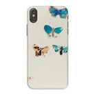 Five Butterflies - Odilon Redon Watercolor Iphone Case, x / Matte, Kite-952481941, Phone Case Decorated Colorful Butterfly Designs