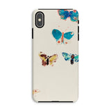 Five Butterflies - Odilon Redon Watercolor Iphone Case, Xs Max / Matte, Phone Case Decorated Colorful Butterfly Designs
