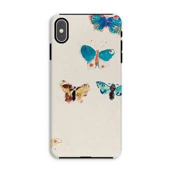 Five Butterflies - Odilon Redon Watercolor Iphone Case, Xs Max / Matte, Phone Case Decorated Colorful Butterfly Designs