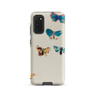 Five Butterflies Odilon Redon Watercolor Samsung Case, Galaxy S20 / Matte, White Phone Case Adorned Colorful Butterfly Designs
