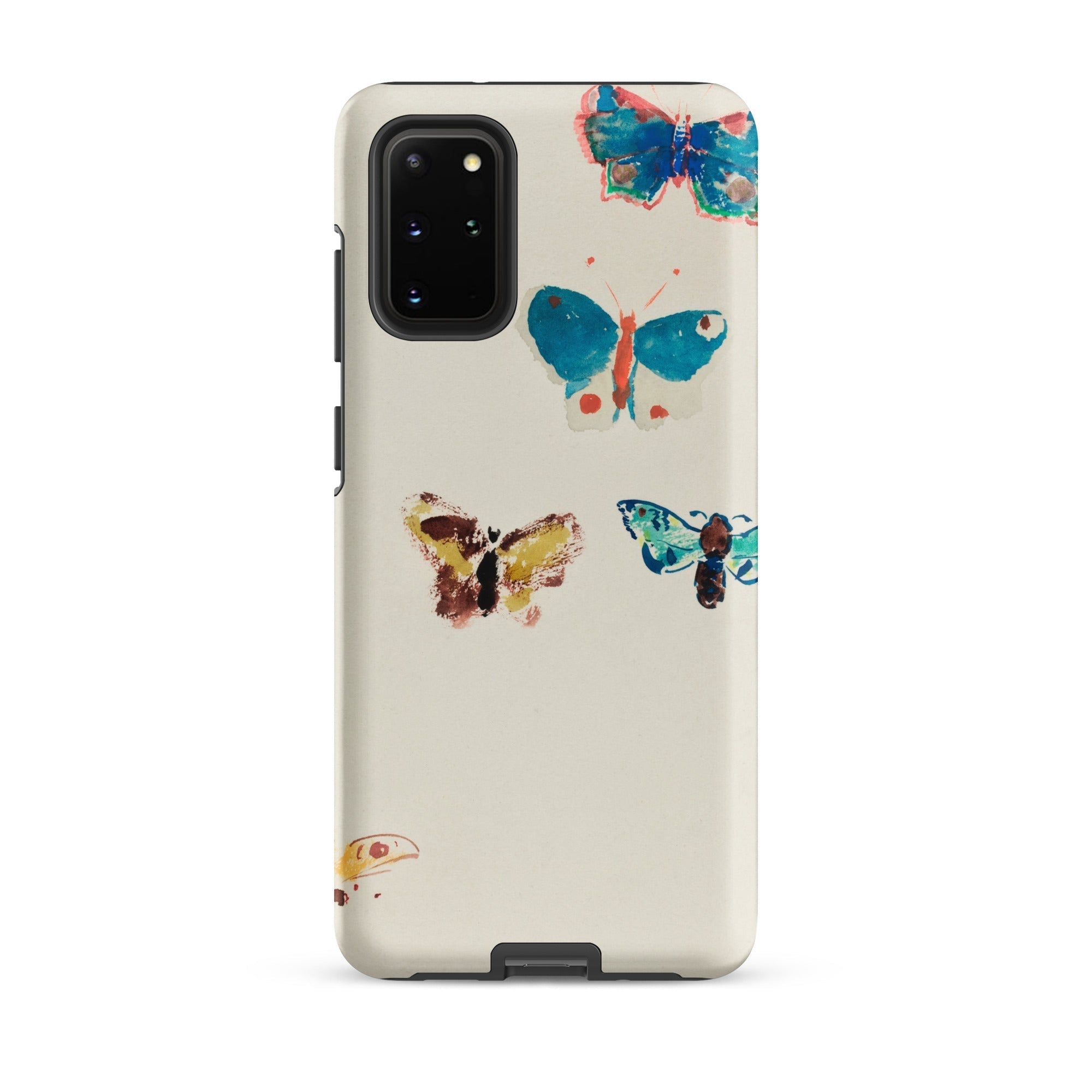 Five Butterflies Odilon Redon Watercolor Samsung Case, Galaxy S20 Plus / Matte, White Phone Case Watercolor Butterfly Designs