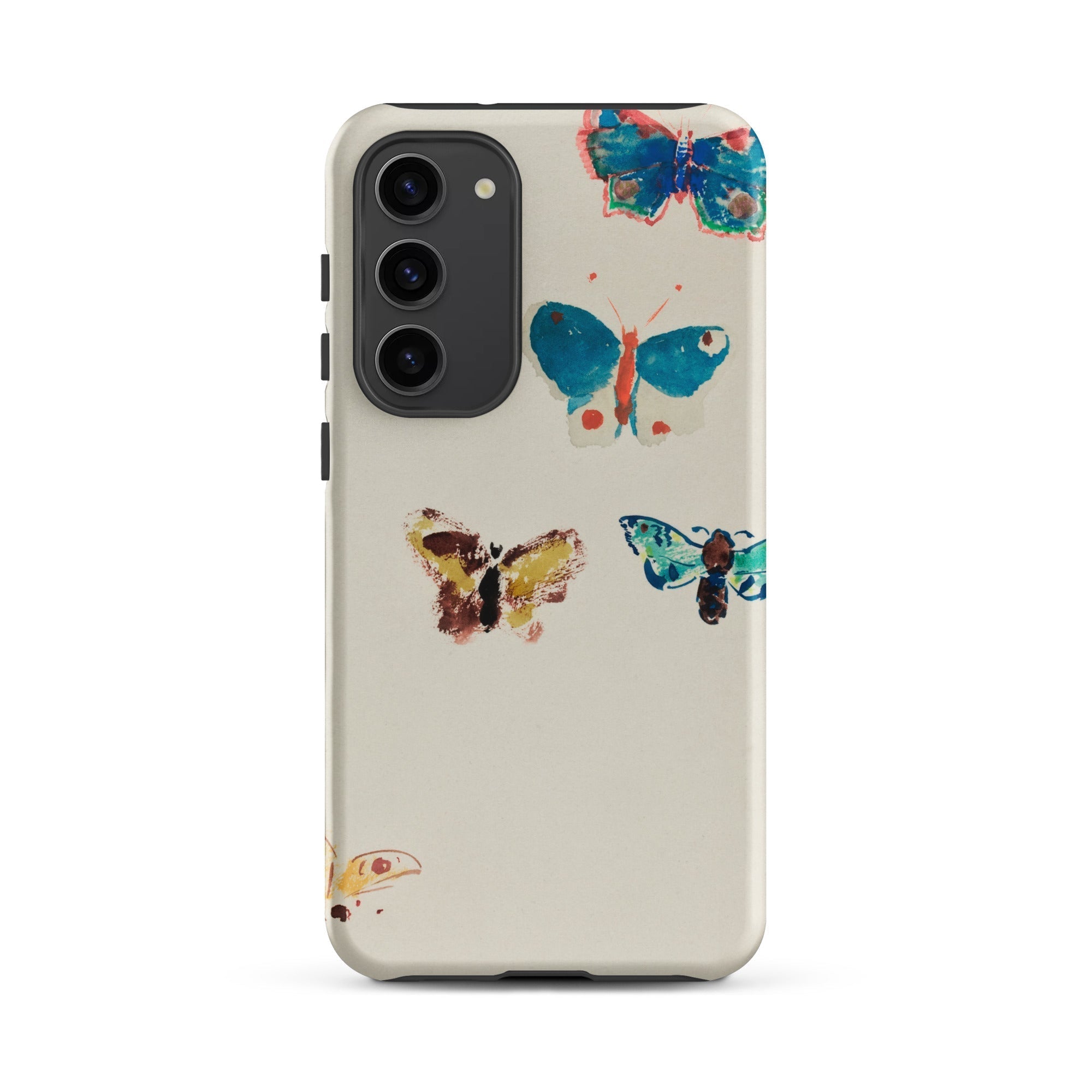Five Butterflies Odilon Redon Watercolor Samsung Case, Galaxy S23 / Matte, Protective Phone Case Butterfly Print Design
