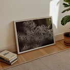 Flock of Birds at Dusk - Black & White Art Print, Framed Artwork Flock Birds Dark Cloudy Sky