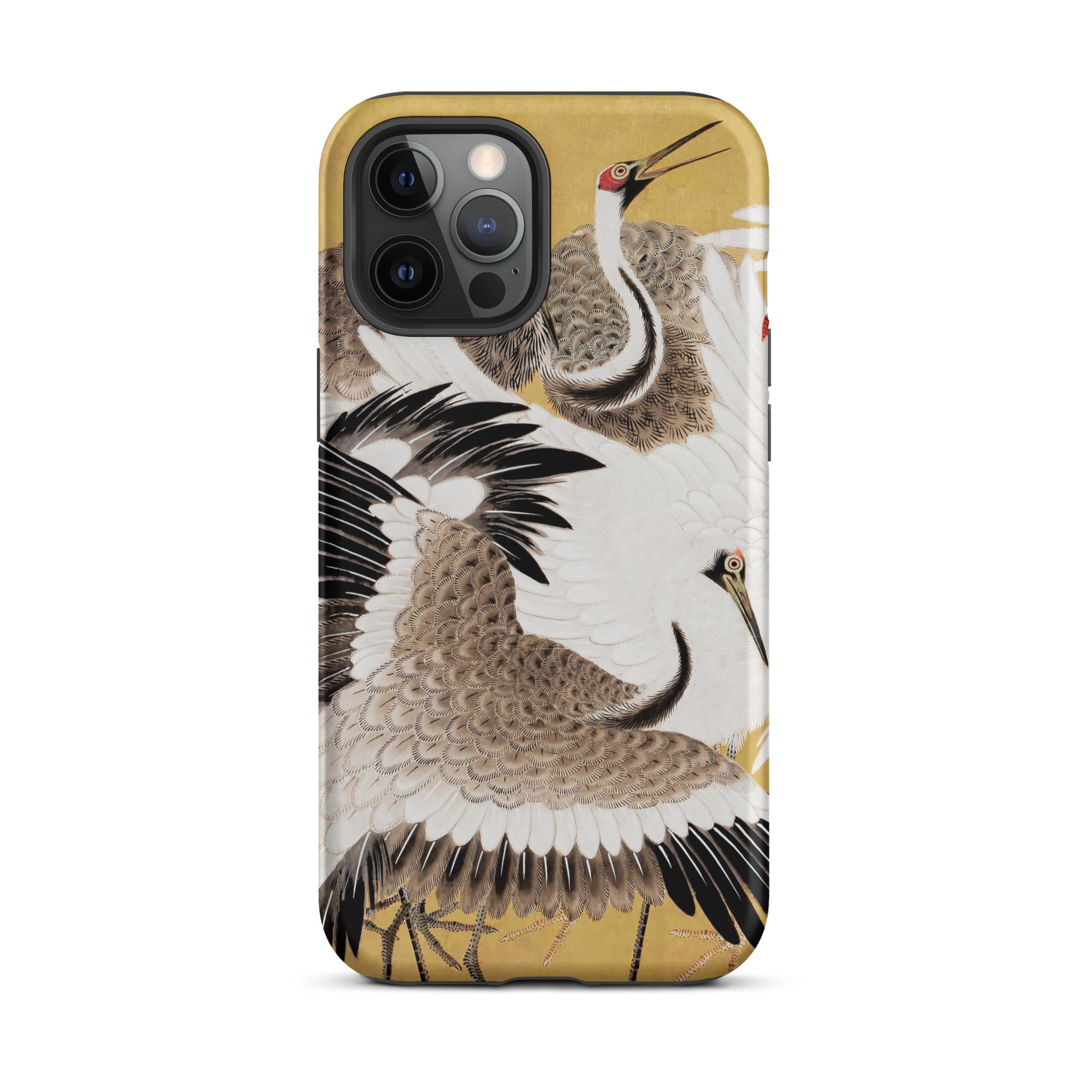 Flock of Cranes Ishida Yutei Edo Art Iphone Case, 12 Pro Max / Matte, Crane Themed Phone Case