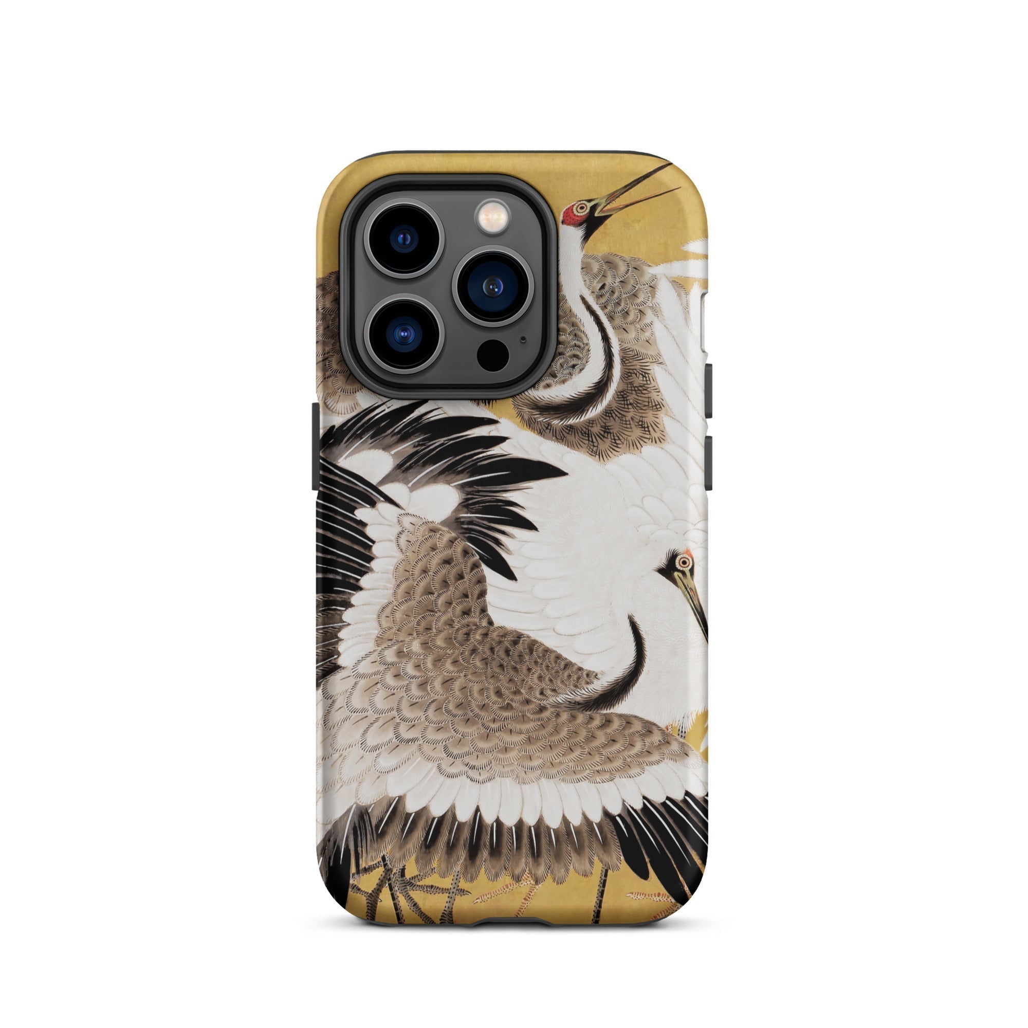 Flock of Cranes Ishida Yutei Edo Art Iphone Case, 14 Pro / Matte, Crane Themed Phone Case
