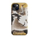 Flock of Cranes Ishida Yutei Edo Art Iphone Case, 15 Plus / Matte, Phone Case Crane Artwork