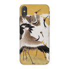 Flock of Cranes Ishida Yutei Edo Art Iphone Case, x / Matte, Phone Case Artistic Depiction Cranes Flight