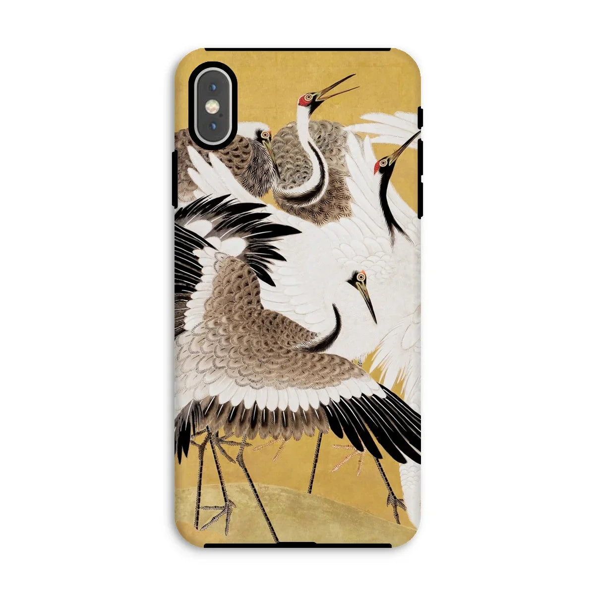 Flock of Cranes - Ishida Yūtei Edo Art Iphone Case, Xs Max / Matte, Phone Case Artistic Illustration Cranes Flight