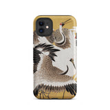 Flock of Cranes - Ishida Yutei Edo Art Phone Case Iphone 11 / Matte Crane-themed Phone Case Ishida Yūtei’s Flock, Edo-period Artistry,