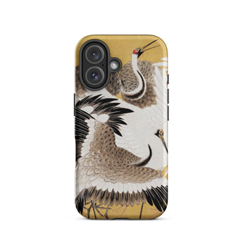 Flock of Cranes - Ishida Yutei Edo Art Phone Case Iphone 16 / Matte Crane-patterned Phone Case Ishida Yūtei’s Flock, Edo-period Artistry,