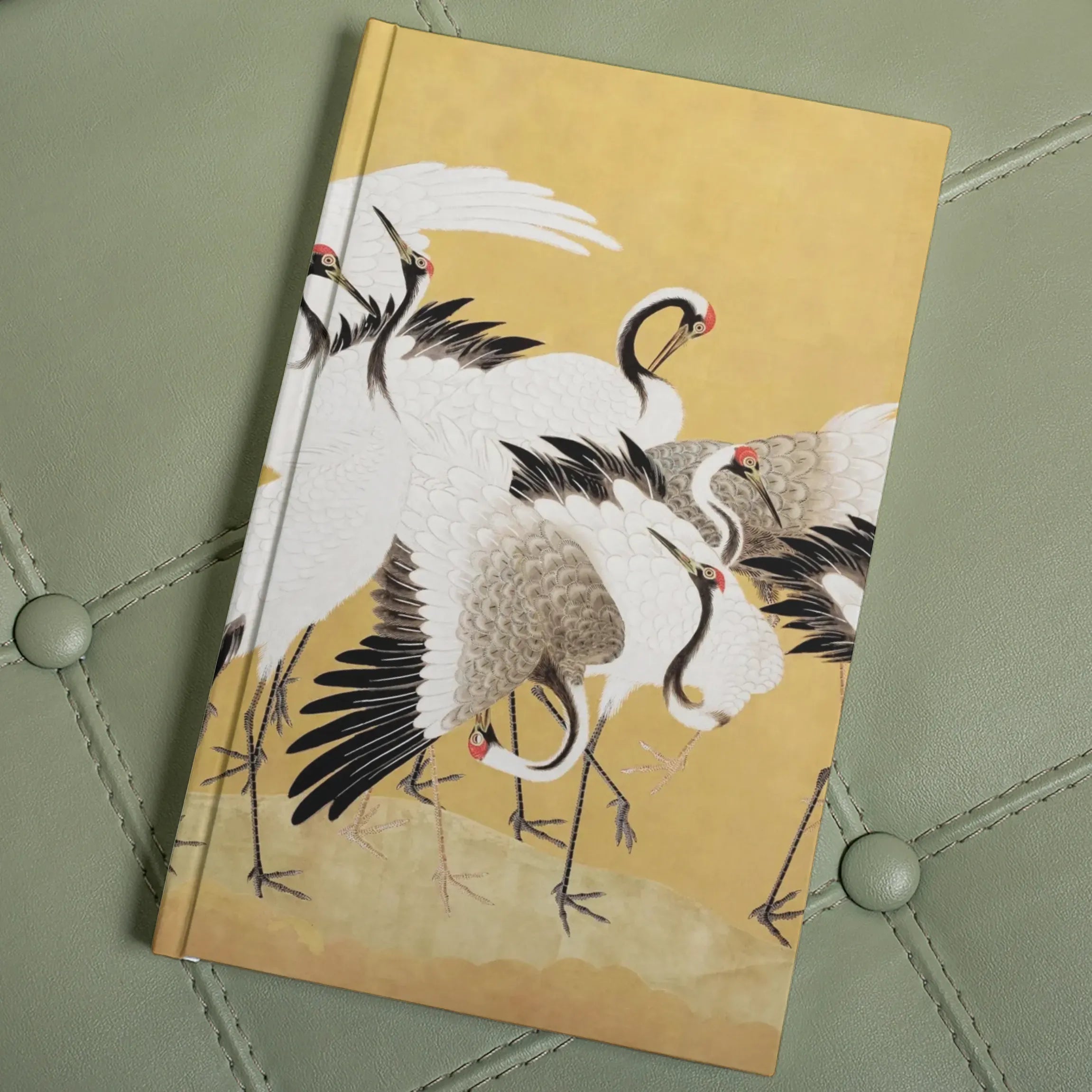 Flock Of Cranes - Ishida Yūtei Hardback Journal - Edo Art - Notebooks & Notepads - Aesthetic Art