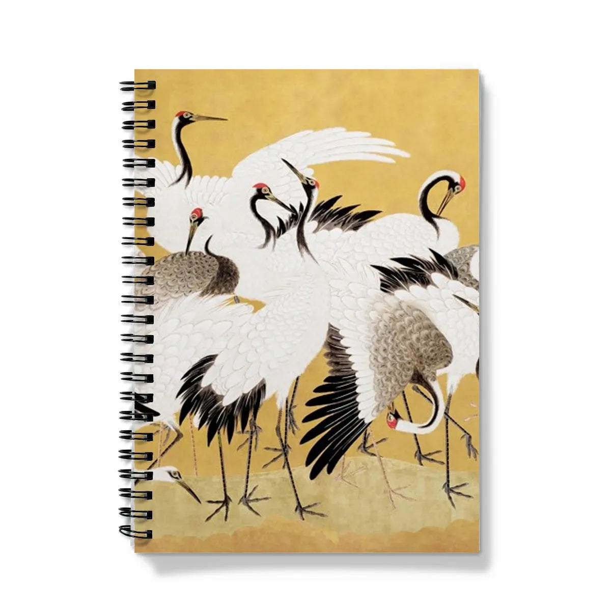 Flock Of Cranes By Ishida Yūtei Notebook - A5 / Graph - Notebooks & Notepads - Aesthetic Art