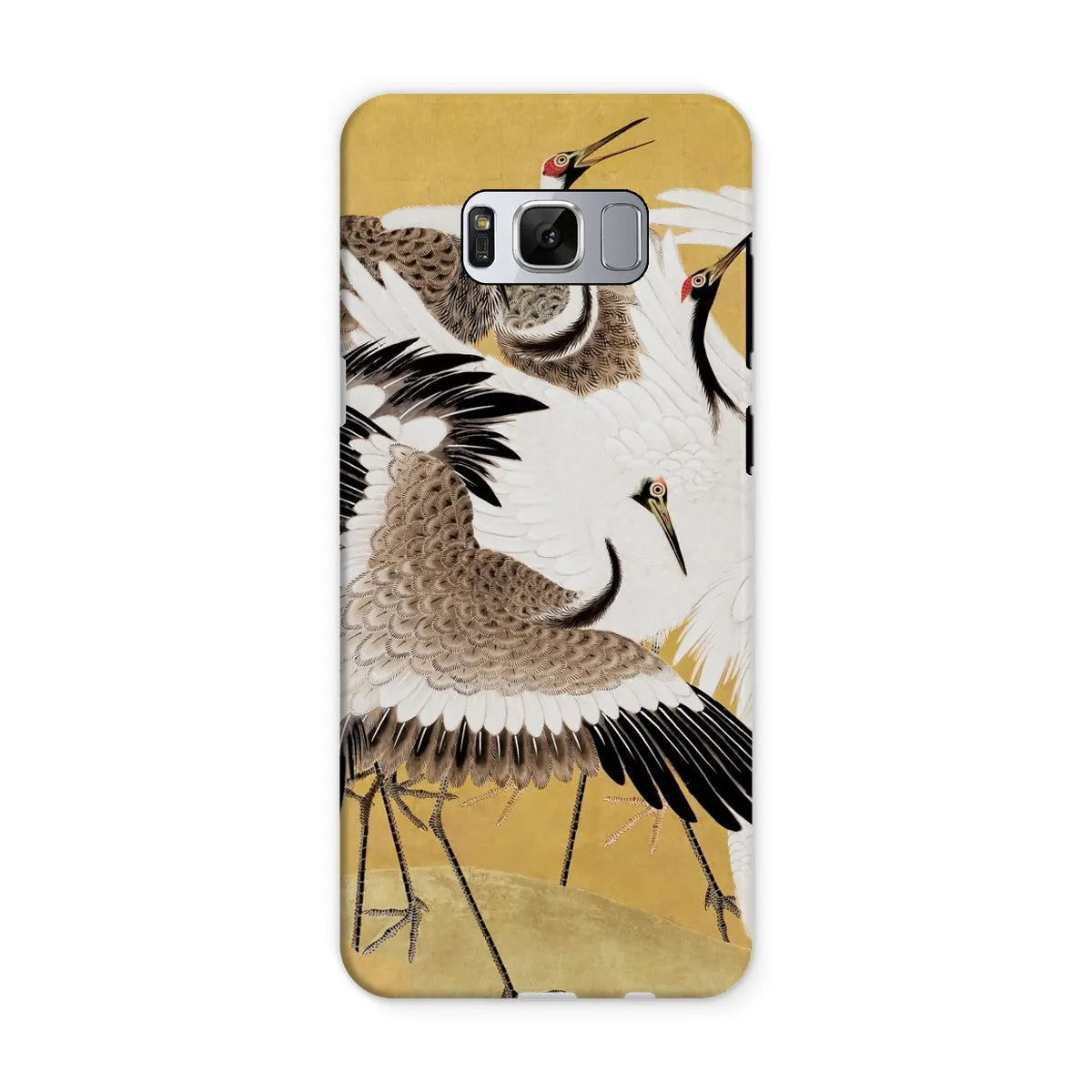 Flock Of Cranes Japanese Bird Art Phone Case - Ishida Yūtei - Samsung Galaxy S8 / Matte - Mobile Phone Cases