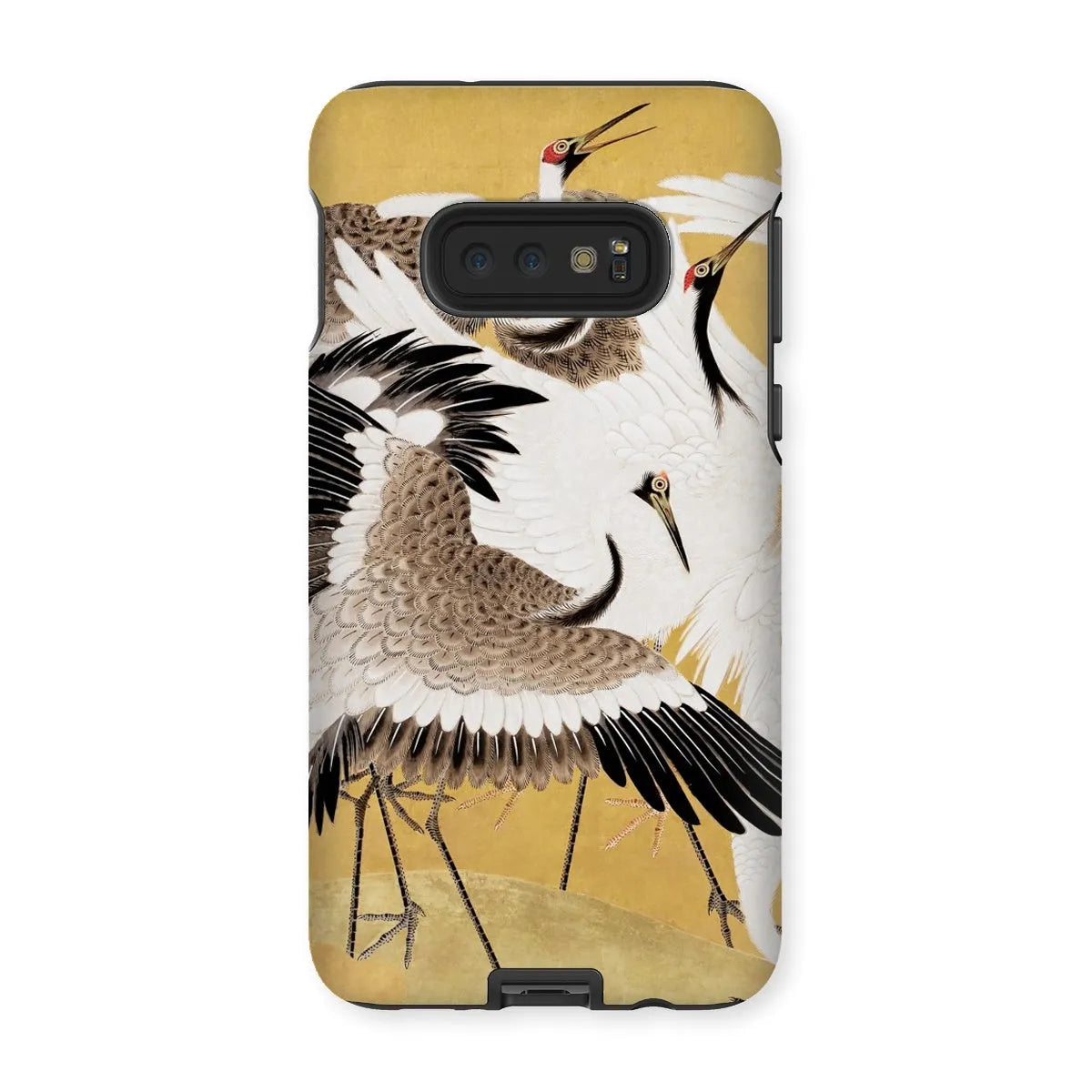 Flock Of Cranes Japanese Bird Art Phone Case - Ishida Yūtei - Samsung Galaxy S10e / Matte - Mobile Phone Cases