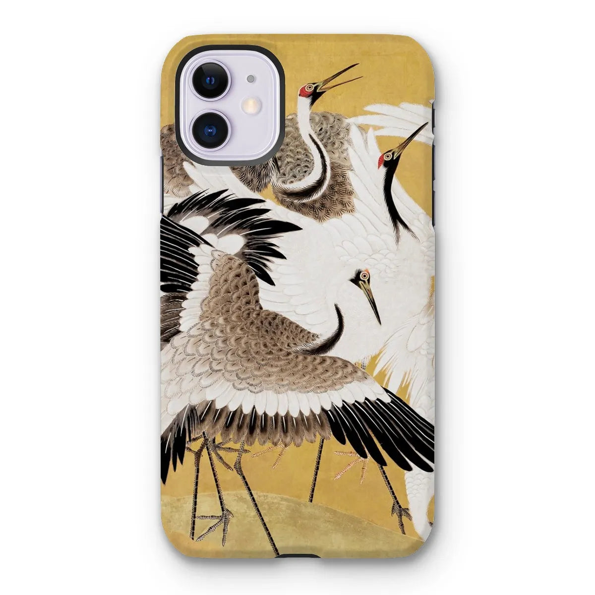 Flock Of Cranes Japanese Bird Art Phone Case - Ishida Yūtei - Iphone 11 / Matte - Mobile Phone Cases - Aesthetic Art