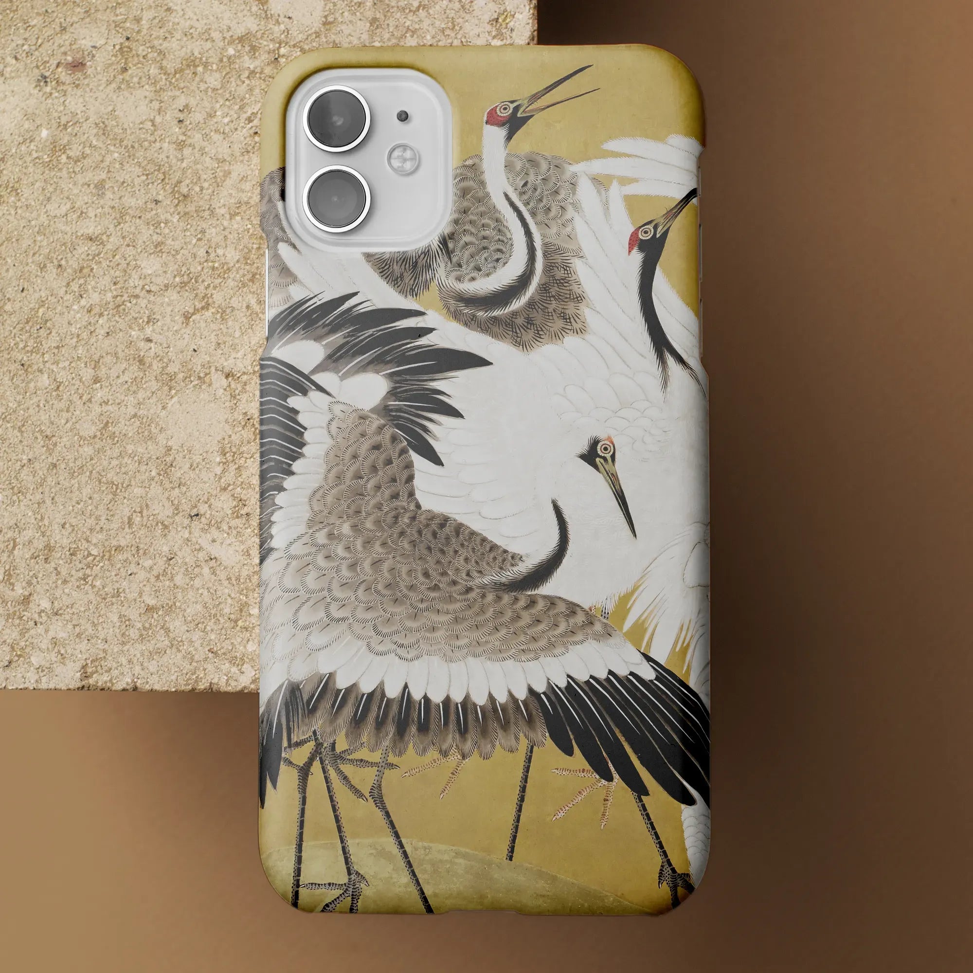 Flock Of Cranes Japanese Bird Art Phone Case - Ishida Yūtei - Mobile Phone Cases - Aesthetic Art