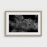 Flock of Birds at Dusk - Black & White Art Print / Canvas, Gray Canopy, Surge Prints