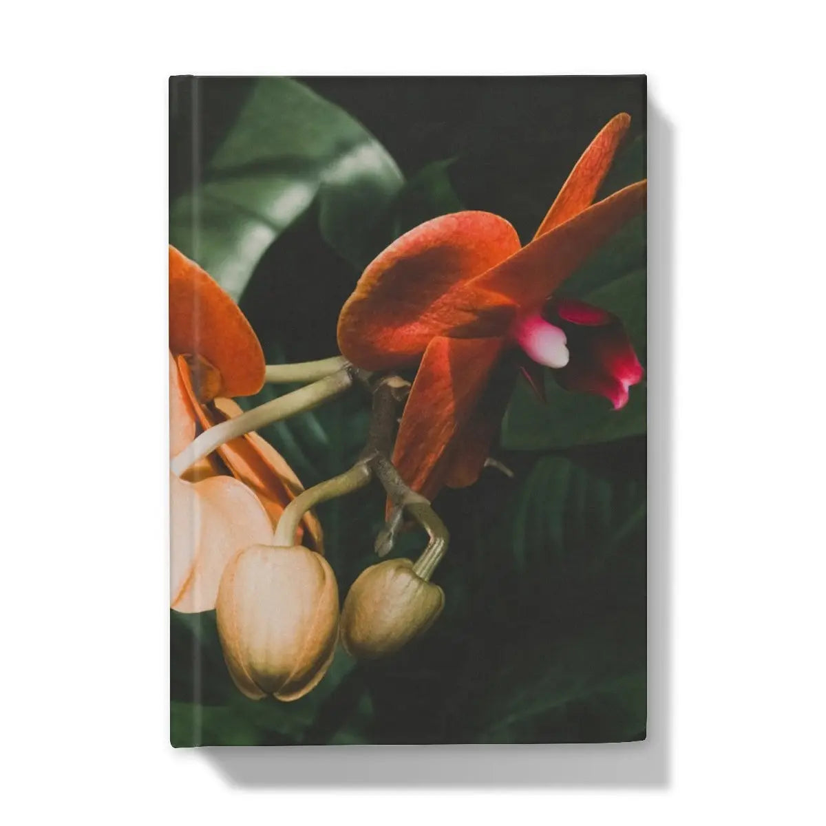 Floral Coral Hardback Journal - 5’x7’ / 5’ x 7’ - Plain Paper - Notebooks & Notepads - Aesthetic Art