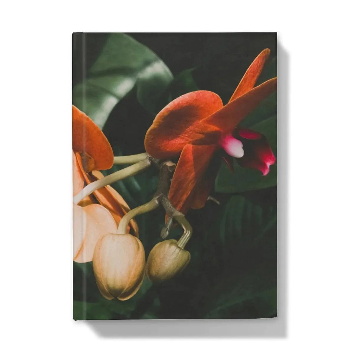Floral Coral Hardback Journal - 5’x7’ / 5’ x 7’ - Lined Paper - Notebooks & Notepads - Aesthetic Art