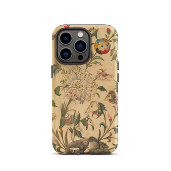 Floral Fantasy of Animals and Birds Iphone Case, 13 Pro / Matte, Floral Animal Patterned Phone Case