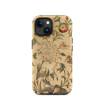Floral Fantasy of Animals and Birds Iphone Case, 15 / Matte, Floral Animal Patterned Phone Case