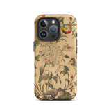 Floral Fantasy of Animals and Birds Iphone Case, 16 Pro / Matte, Floral Animal Patterned Phone Case