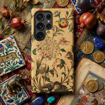 Floral Fantasy of Animals and Birds Phone Case, Mobile Cases, Toby Leon