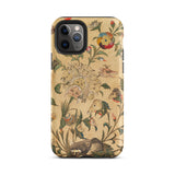 Floral Fantasy of Animals and Birds Phone Case Iphone 11 Pro / Matte Floral Animal Patterned Phone Case Garden Stitched, Iphone