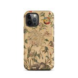 Floral Fantasy of Animals and Birds Phone Case Iphone 12 Pro / Matte Floral Animal Patterned Phone Case Garden Stitched, Iphone