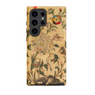 Floral Fantasy of Animals and Birds Samsung Case, Galaxy S24 Ultra / Matte, Smartphone Case Detailed Antique Style Print Animals Botanical
