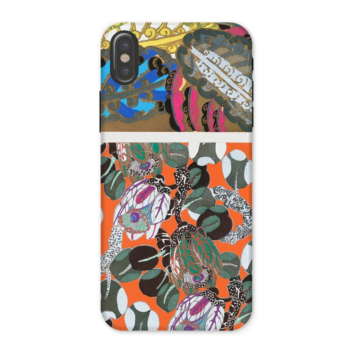 Floral Motifs - Decorative Art Phone Case - Edouard Benedictus - Iphone x / Matte - Mobile Phone Cases - Aesthetic Art