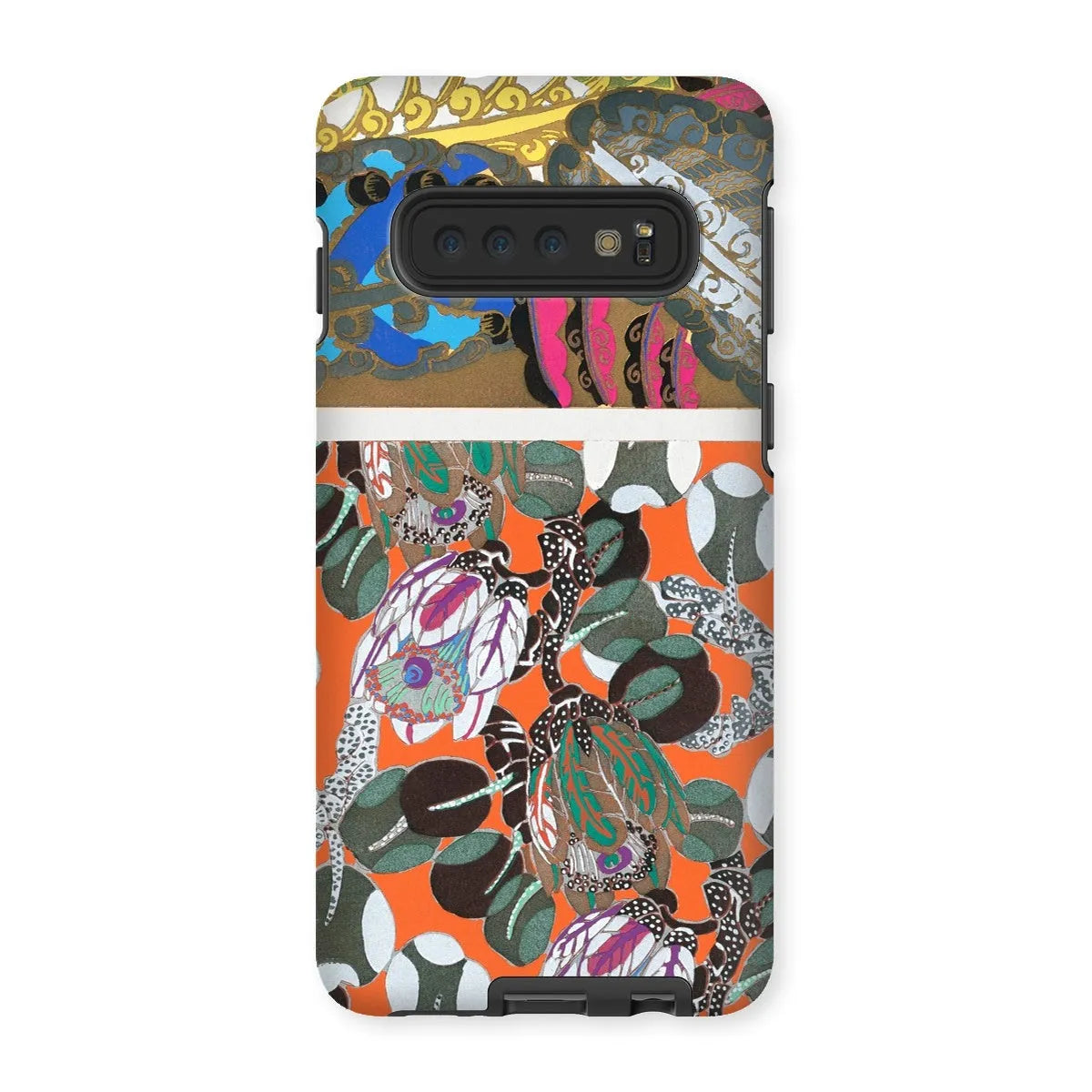 Floral Motifs - Decorative Art Phone Case - Edouard Benedictus - Samsung Galaxy S10 / Matte - Mobile Phone Cases