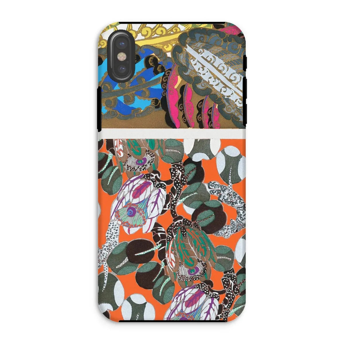 Floral Motifs - Decorative Art Phone Case - Edouard Benedictus - Iphone Xs / Matte - Mobile Phone Cases - Aesthetic Art