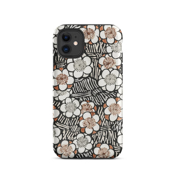 Floral Pattern - Bijutsu Sekai Watanabe Seitei Iphone Case, 11 / Matte, Floral Patterned Phone Case