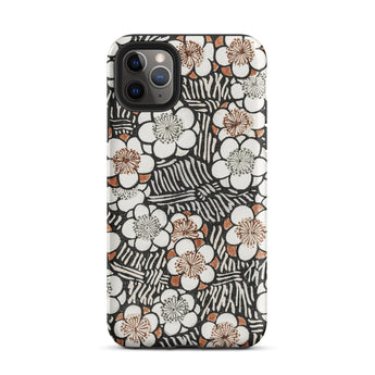 Floral Pattern - Bijutsu Sekai Watanabe Seitei Iphone Case, 11 Pro Max / Matte, Floral Patterned Phone Case