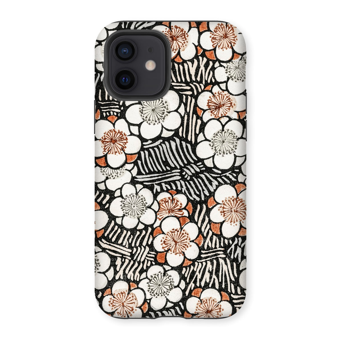 Floral Pattern - Bijutsu Sekai Watanabe Seitei Iphone Case, 12 / Matte, Floral Patterned Phone Case