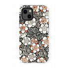 Floral Pattern - Bijutsu Sekai Watanabe Seitei Iphone Case, 13 Mini / Matte, Floral Patterned Phone Case
