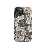 Floral Pattern - Bijutsu Sekai Watanabe Seitei Iphone Case, 14 / Matte, Floral Patterned Phone Case