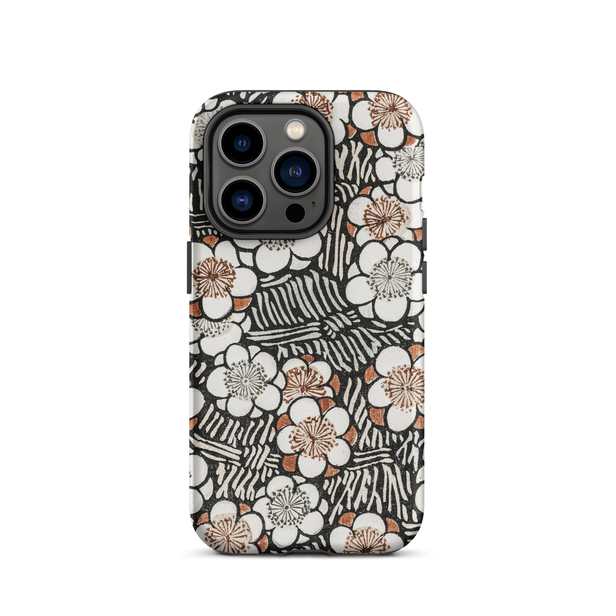 Floral Pattern Bijutsu Sekai Watanabe Seitei Iphone Case, 14 Pro / Matte, Floral Patterned Phone Case