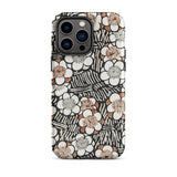 Floral Pattern - Bijutsu Sekai Watanabe Seitei Iphone Case, 14 Pro Max / Matte, Floral Patterned Phone Case