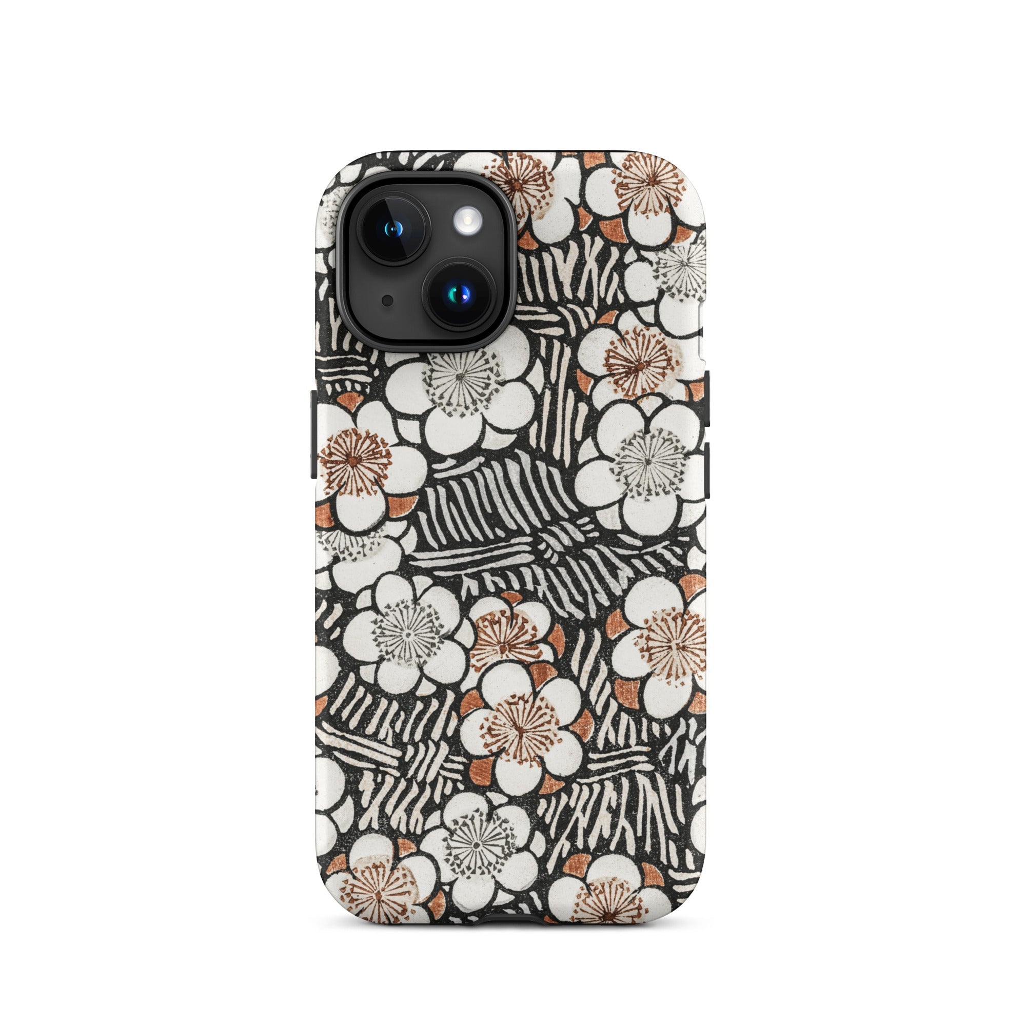 Floral Pattern Bijutsu Sekai Watanabe Seitei Iphone Case, 15 / Matte, Floral Patterned Phone Case