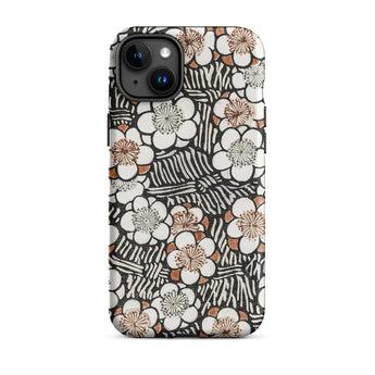 Floral Pattern - Bijutsu Sekai Watanabe Seitei Iphone Case, 15 Plus / Matte, Floral Patterned Phone Case