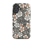 Floral Pattern Bijutsu Sekai Watanabe Seitei Iphone Case, 16 Plus / Matte, Floral Patterned Phone Case